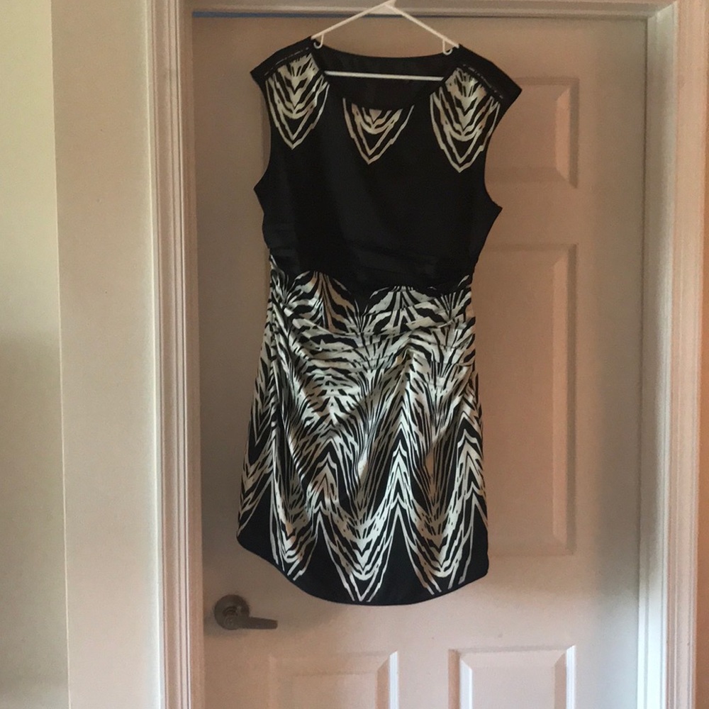 Limited zebra dress black and white - size 12